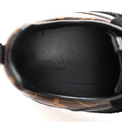 Louis Vuitton Suede Monogram Run Away Sneakers 37.5 Black 8 of 12