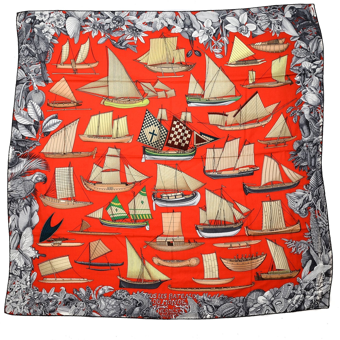Cashmere Silk Tous Les Bateaux du Monde Shawl 140