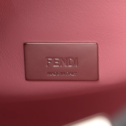 Fendi Vitello Medium Peekaboo Iconic Essentially Satchel Blue Notte Flamingo Black Cherry 8 of 12