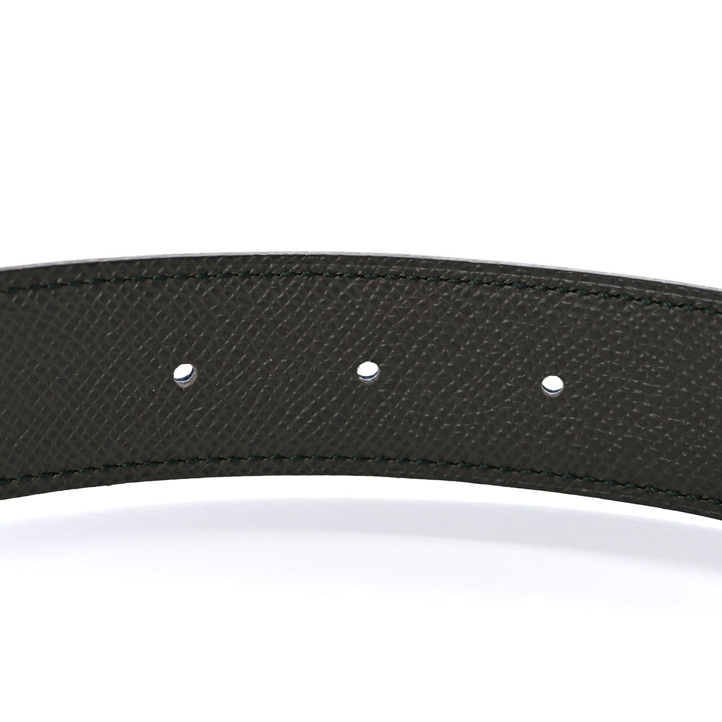 Epsom 32mm Belt Strap 85 Bleu Indigo Vert Gris