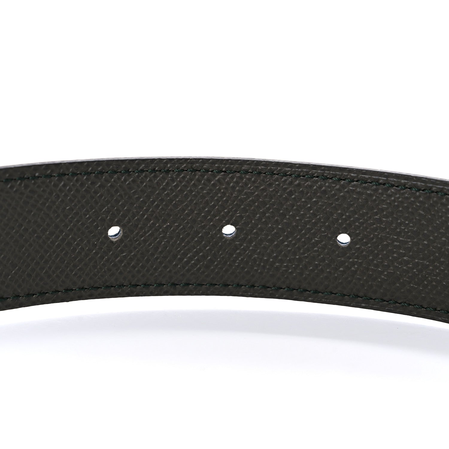 Hermes Epsom 32mm Belt Strap 85 Bleu Indigo Vert Gris 4 of 6