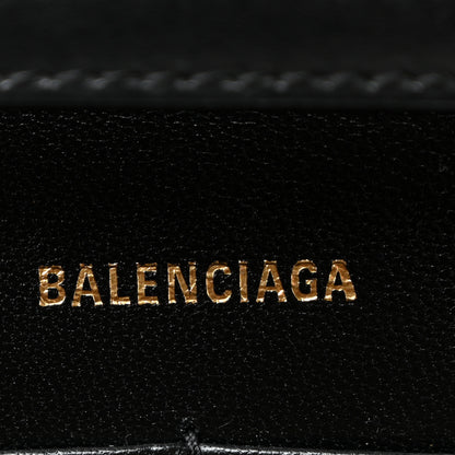 Balenciaga Shiny Box Calfskin Hourglass Chain Bag Black 6 of 9