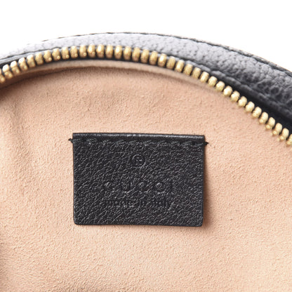 Gucci Grained Calfskin Web Mini Ophidia Round Shoulder Bag Black 5 of 10
