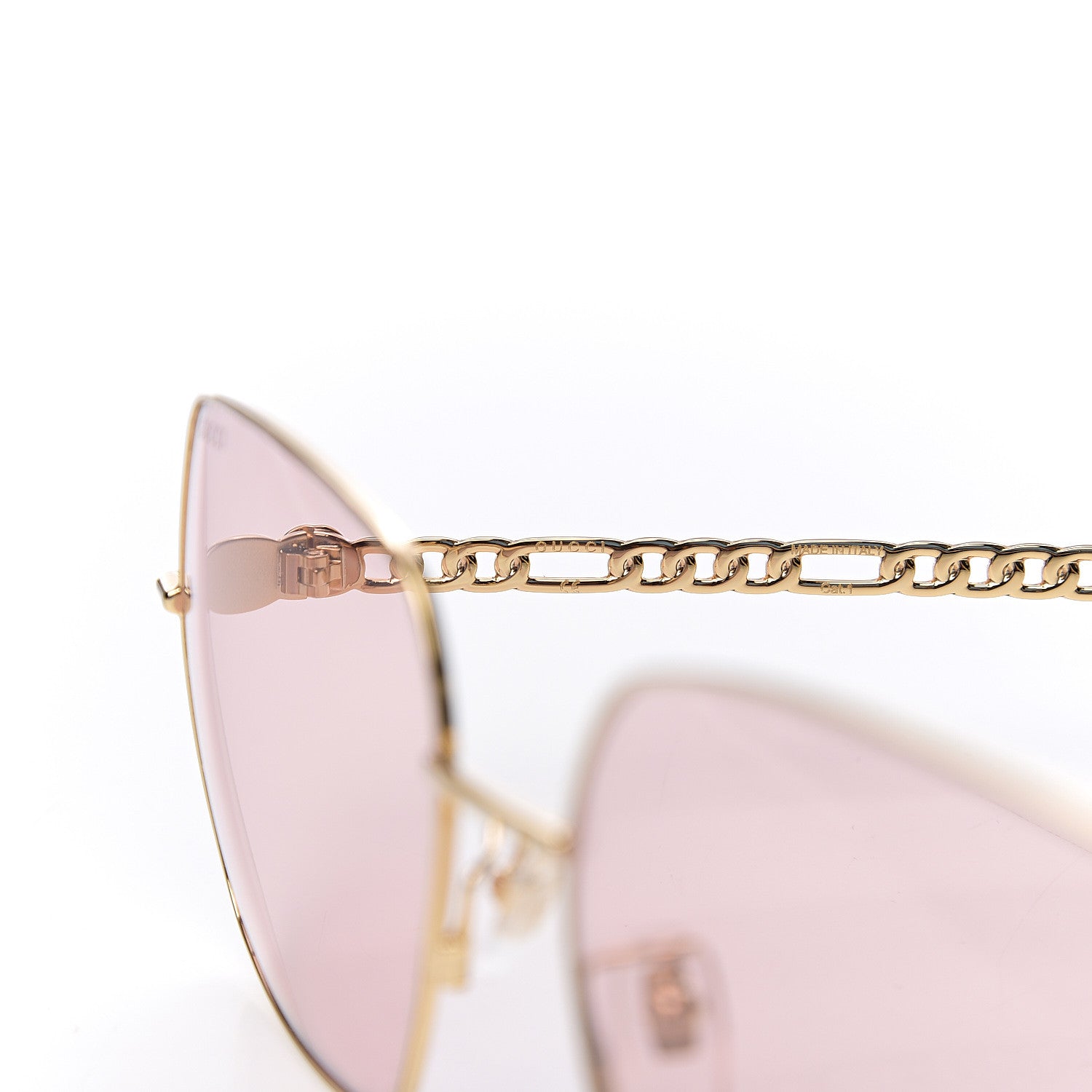 Gucci Oversized Sunglasses GG0724S Gold 6 of 7