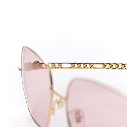 Gucci Oversized Sunglasses GG0724S Gold 6 of 7
