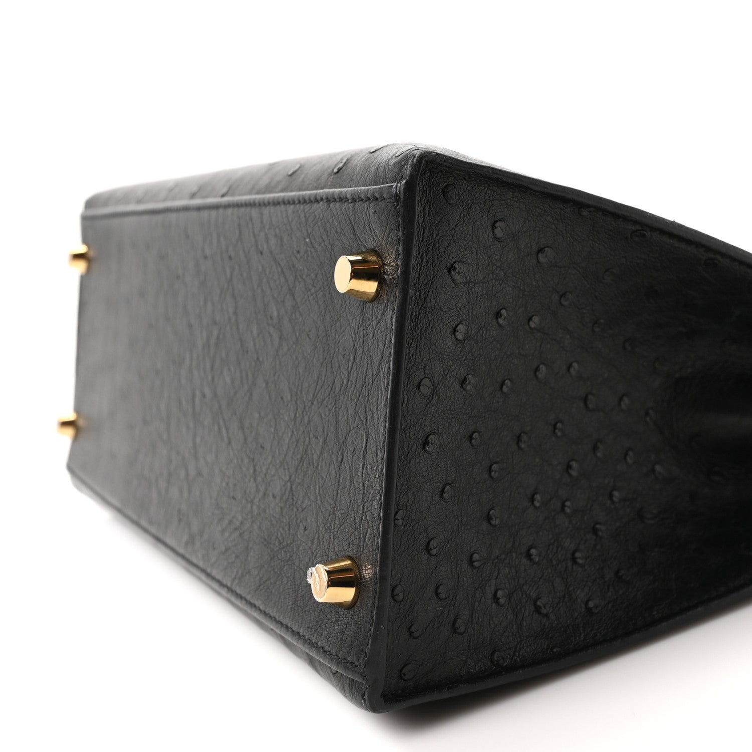 Hermes Ostrich Kelly Sellier 28 Black 10 of 10