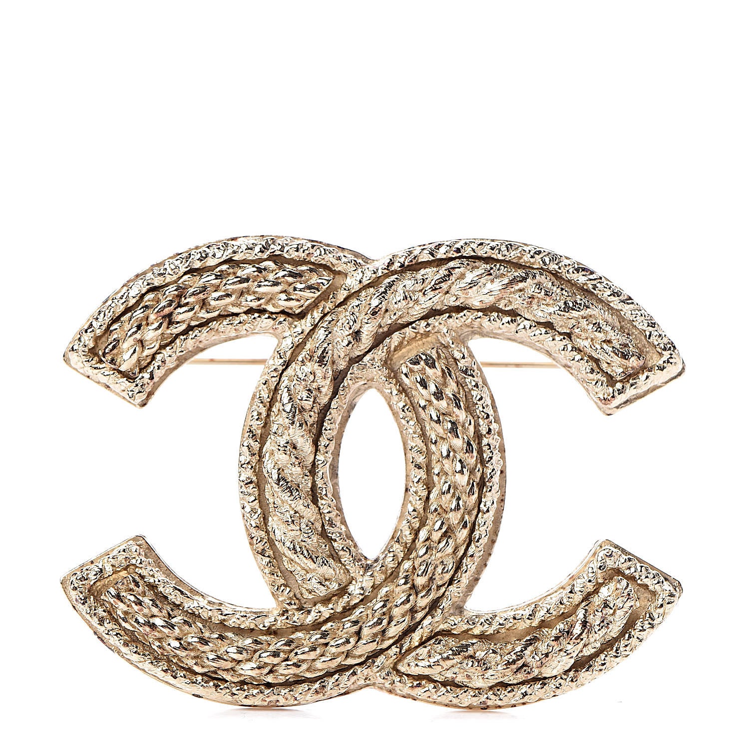 Chanel CC Large Brooch Gold 1 of 5