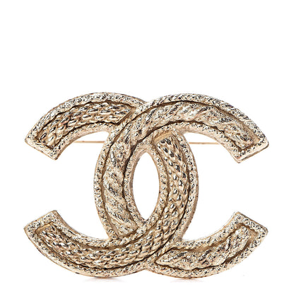 Chanel CC Large Brooch Gold 1 of 5