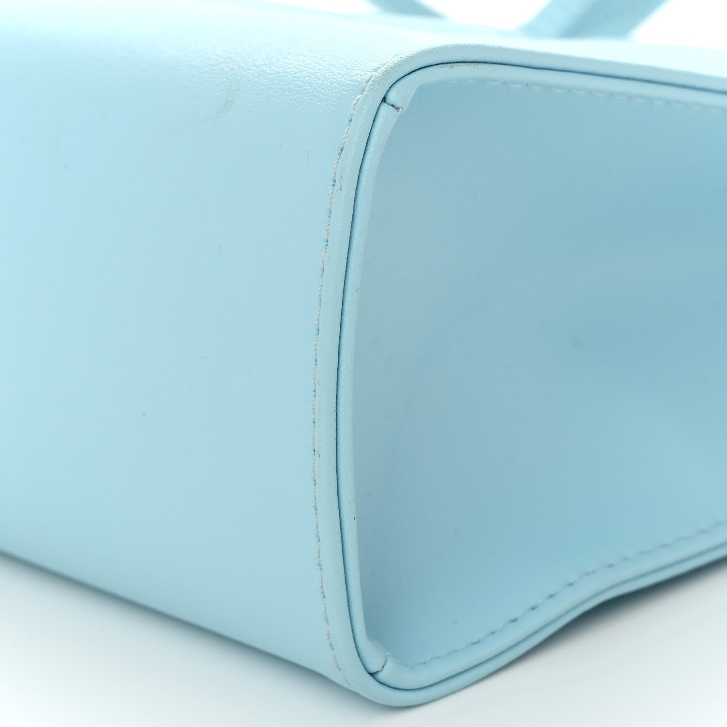 Telfar Vegan Leather Small Shopping Bag Pool Blue 9 of 14