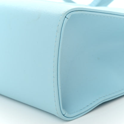 Telfar Vegan Leather Small Shopping Bag Pool Blue 9 of 14