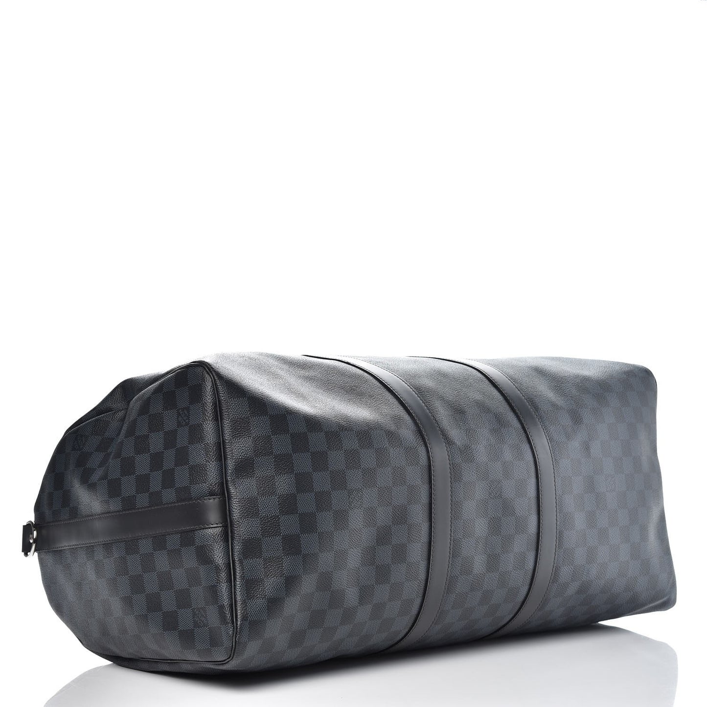 Damier Cobalt Keepall Bandouliere 55