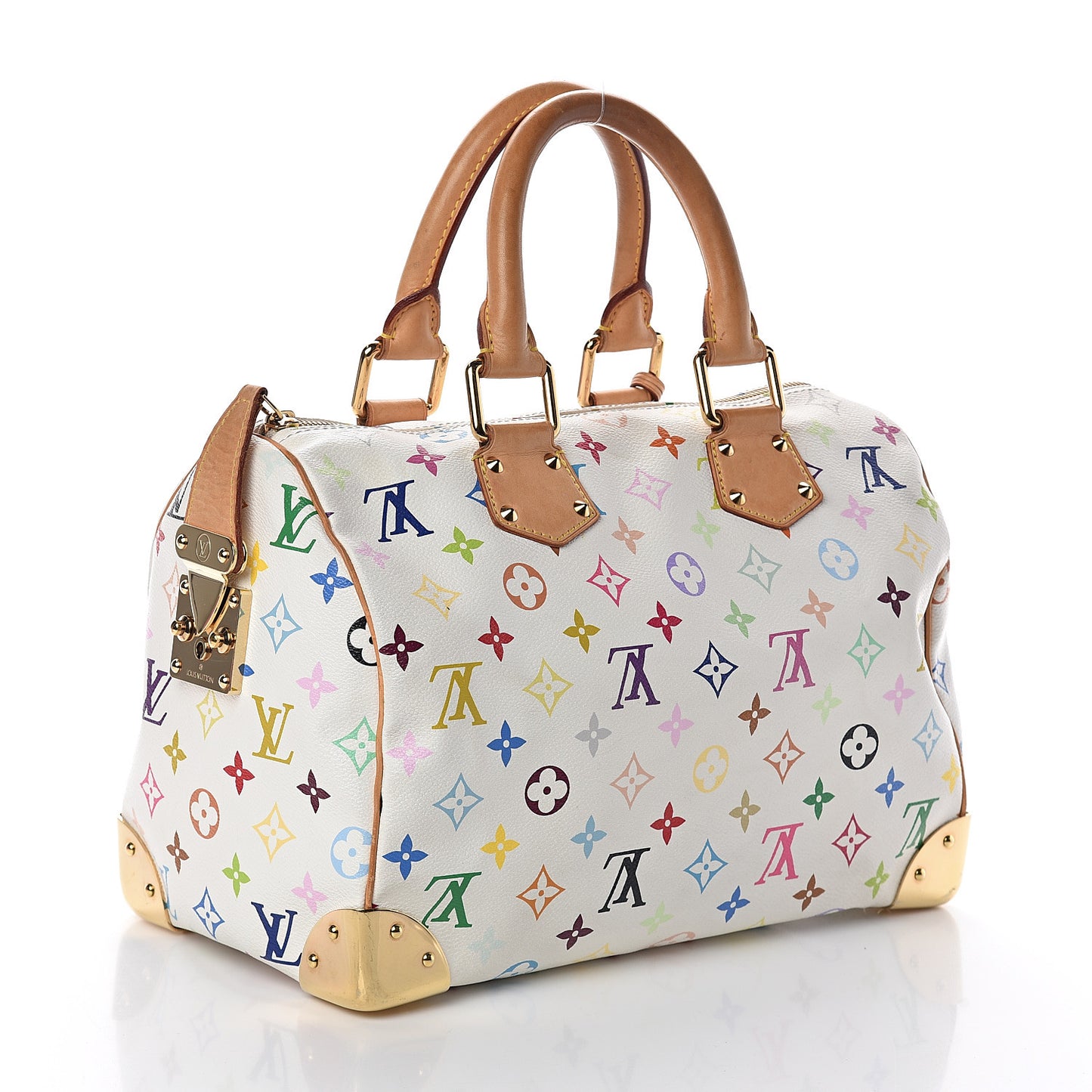 Monogram Multicolor Speedy 30 White