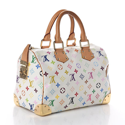 Louis Vuitton Monogram Multicolor Speedy 30 White 2 of 7