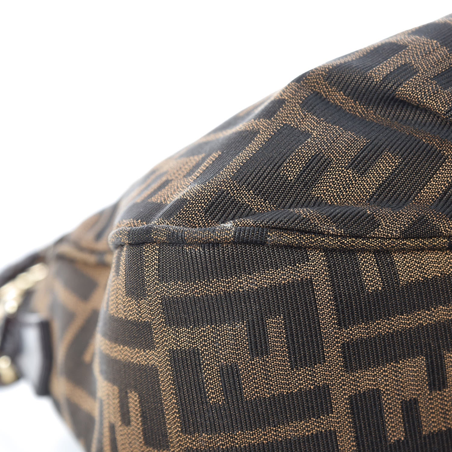 Fendi Zucca Patent Mia Shoulder Flap Tobacco 12 of 13