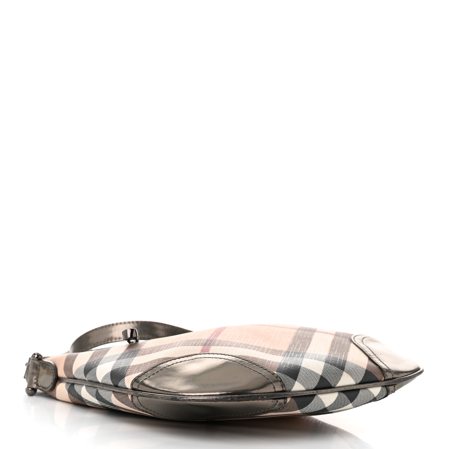 Burberry Supernova Check Small Dryden Crossbody Bag Silver 4 of 11