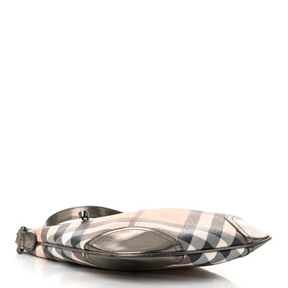 Burberry Supernova Check Small Dryden Crossbody Bag Silver 4 of 11