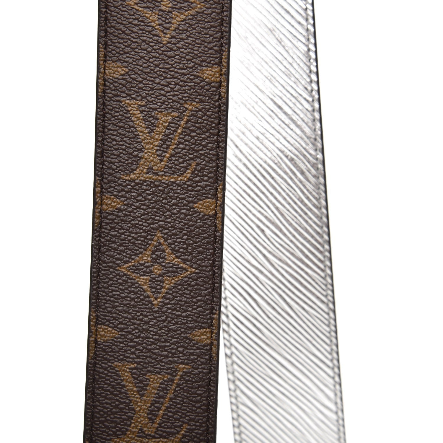 Louis Vuitton Epi Monogram Bandouliere Shoulder Strap Silver 4 of 5