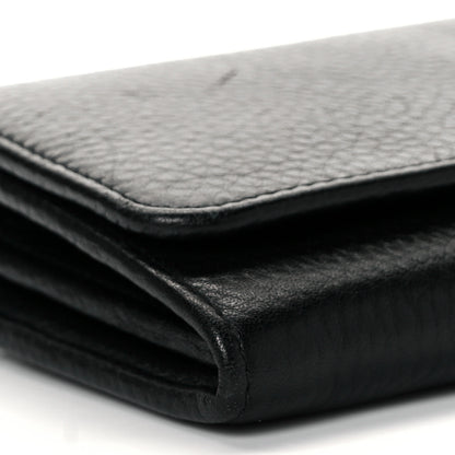 Prada Vitello Daino Continental Flap Wallet Black 8 of 10