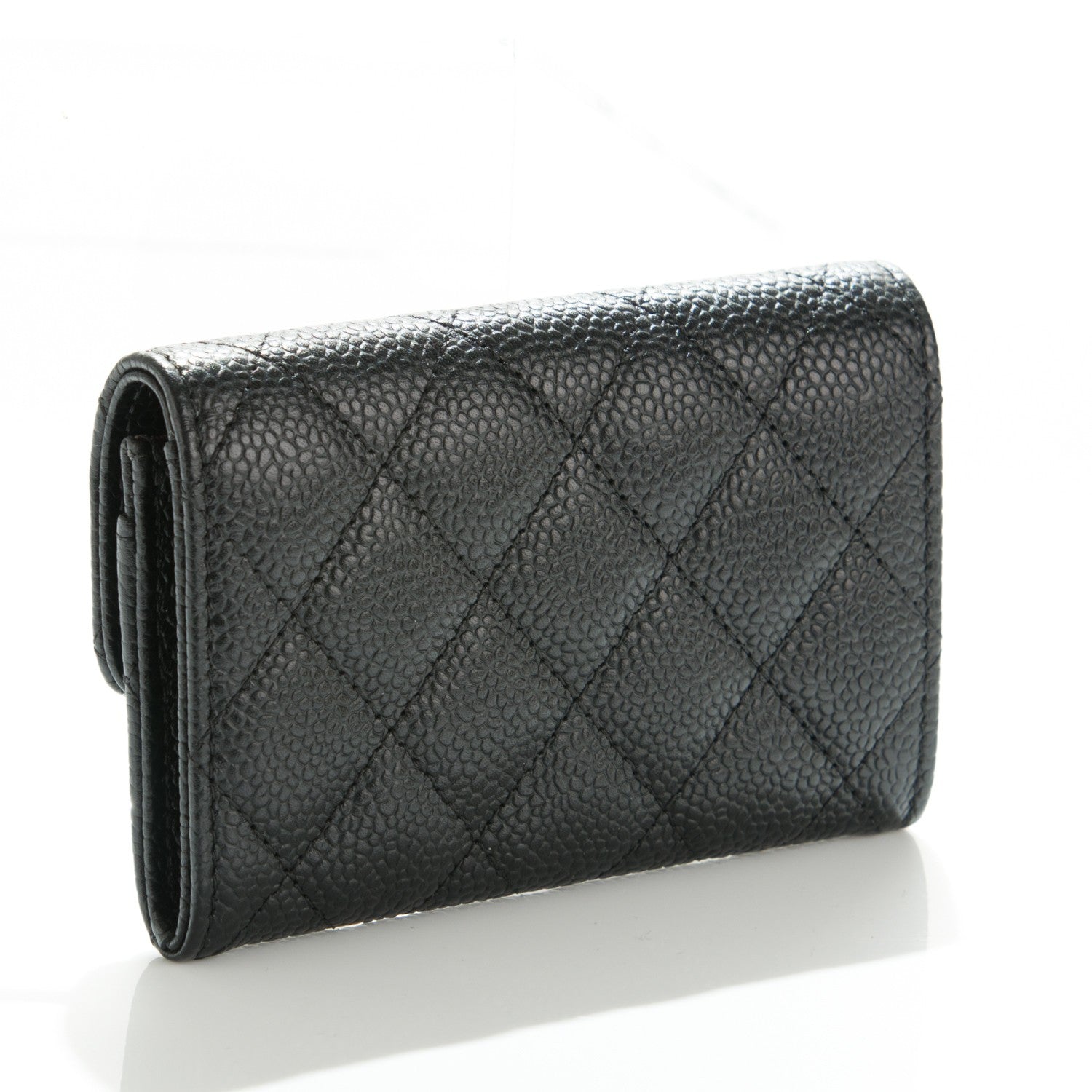 Chanel Caviar Quilted Flap Card Holder Black 3 of 8