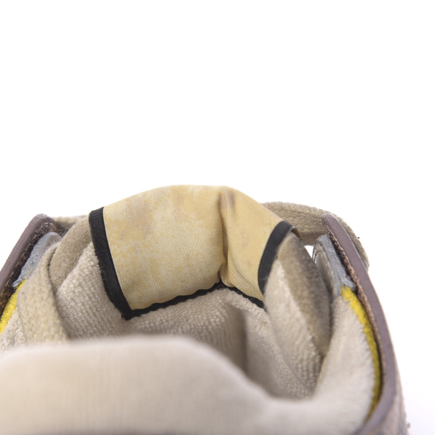 Suede Calfskin Tejus Printed Womens Ultrapace Sneakers 37.5 Pink Silver Oatmeal Yolk