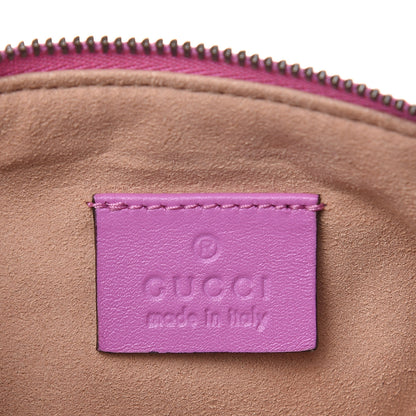 Gucci Calfskin Matelasse Mini GG Marmont Chain Bag Candy Mousse 6 of 9