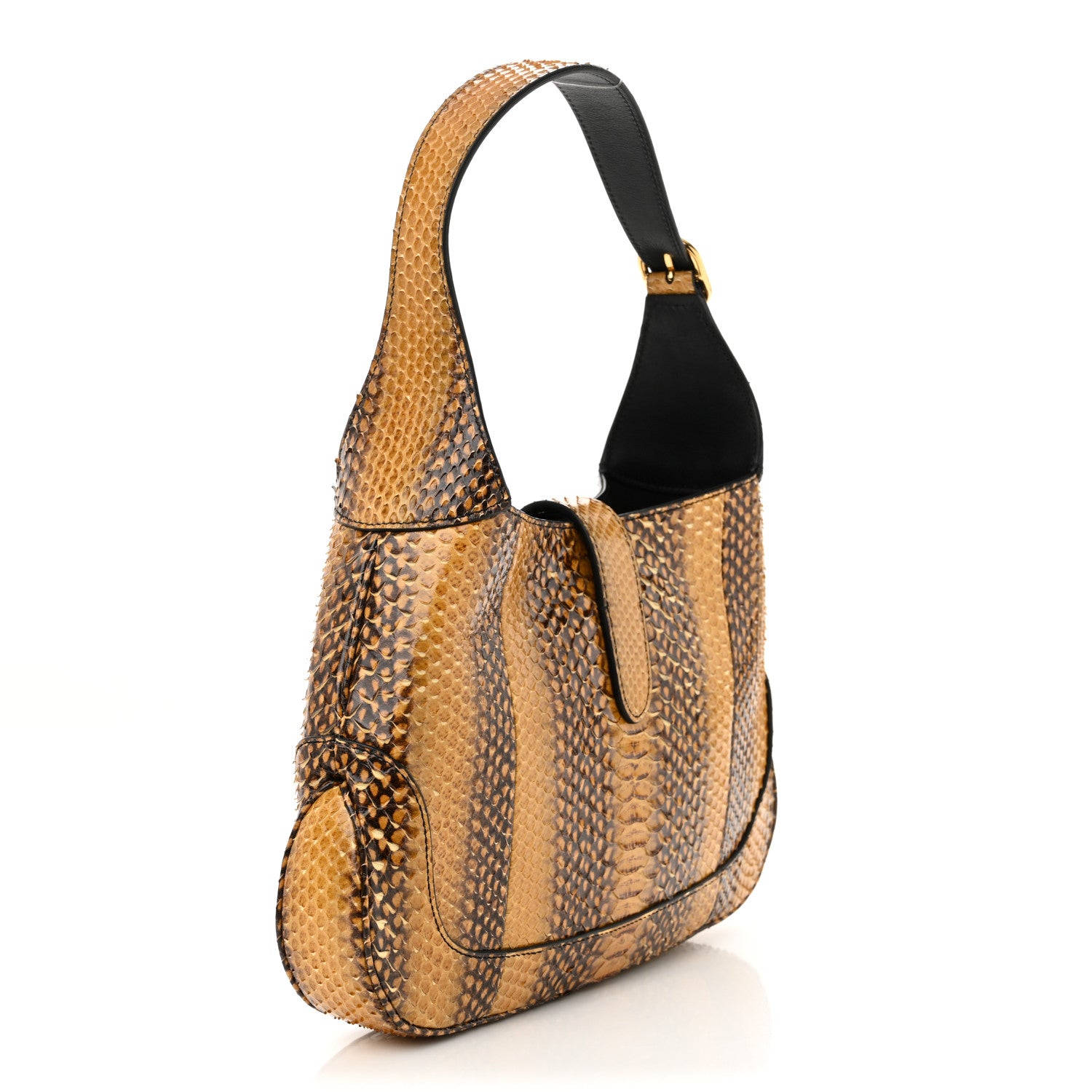 Gucci Snakeskin Small Jackie 1961 Hobo Brown 3 of 13