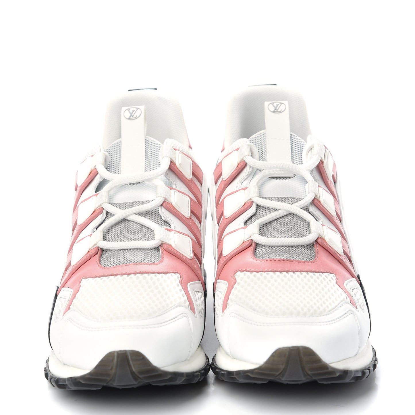 Calfskin Run Away Sneakers 38.5 Rose Clair
