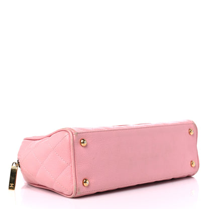 Chanel Caviar Quilted Small Bowler Pink 4 of 16