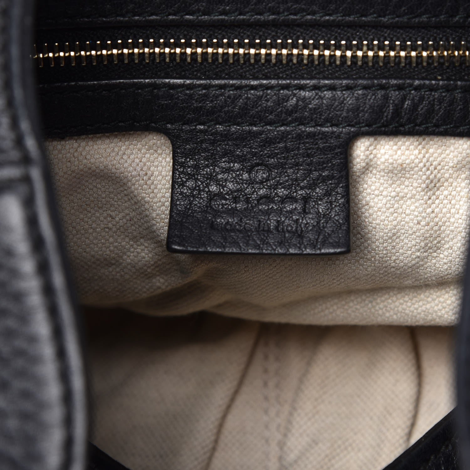Gucci Pebbled Calfskin Medium Emily Hobo Black 7 of 15