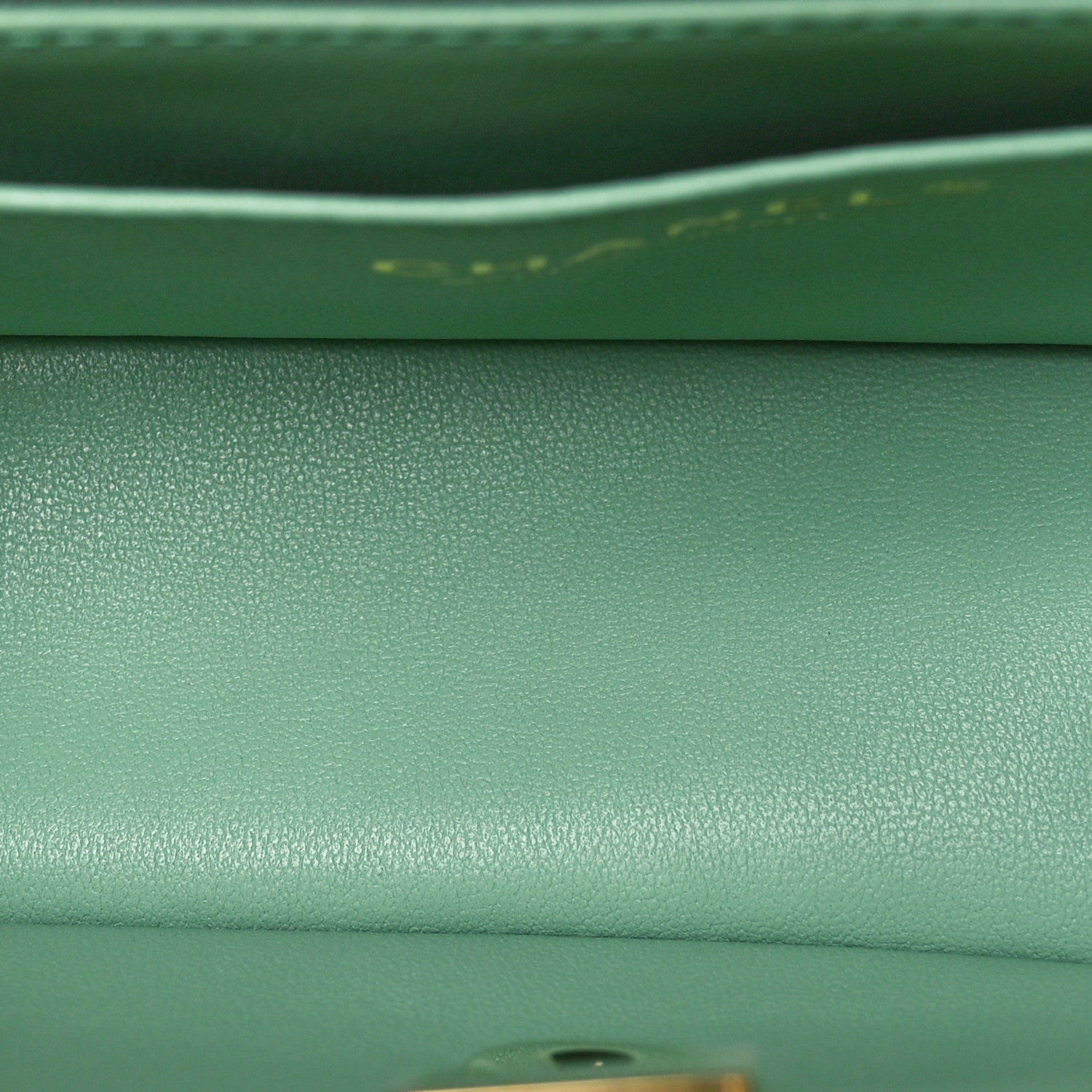 Chanel Lambskin Quilted Bi-Color Mini Top Handle Rectangular Flap Light Lilac Light Green 5 of 11