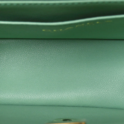 Chanel Lambskin Quilted Bi-Color Mini Top Handle Rectangular Flap Light Lilac Light Green 5 of 11