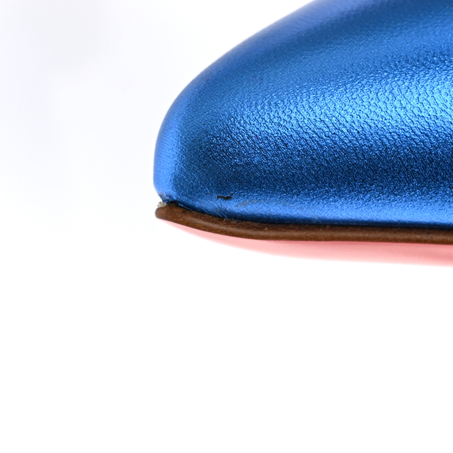 Christian Louboutin Metallic Patent Hot Chick 100 Pumps 37 Blue 10 of 10