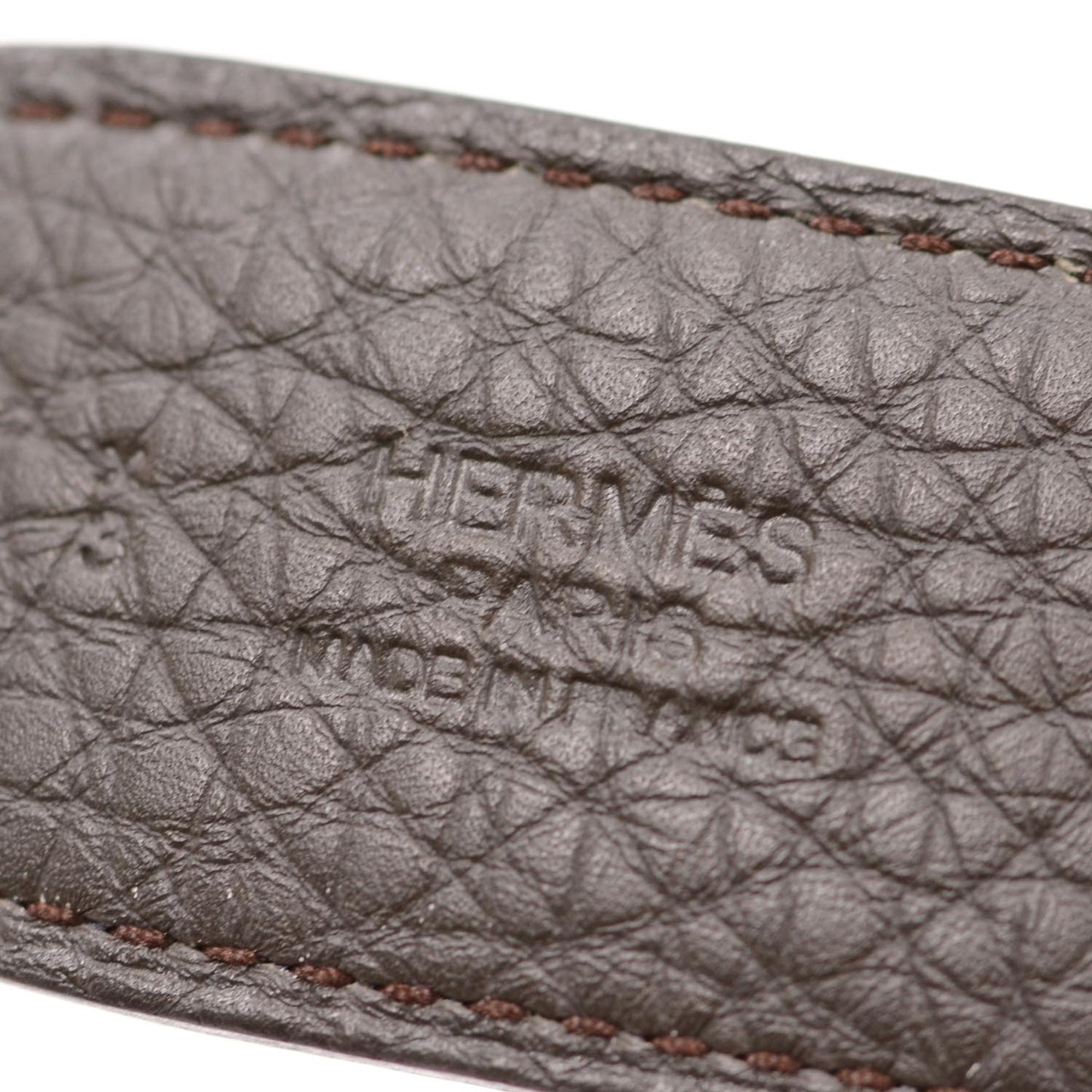 Clemence Box Reversible Belt Strap 90 Vert Caucase Bleu Indigo