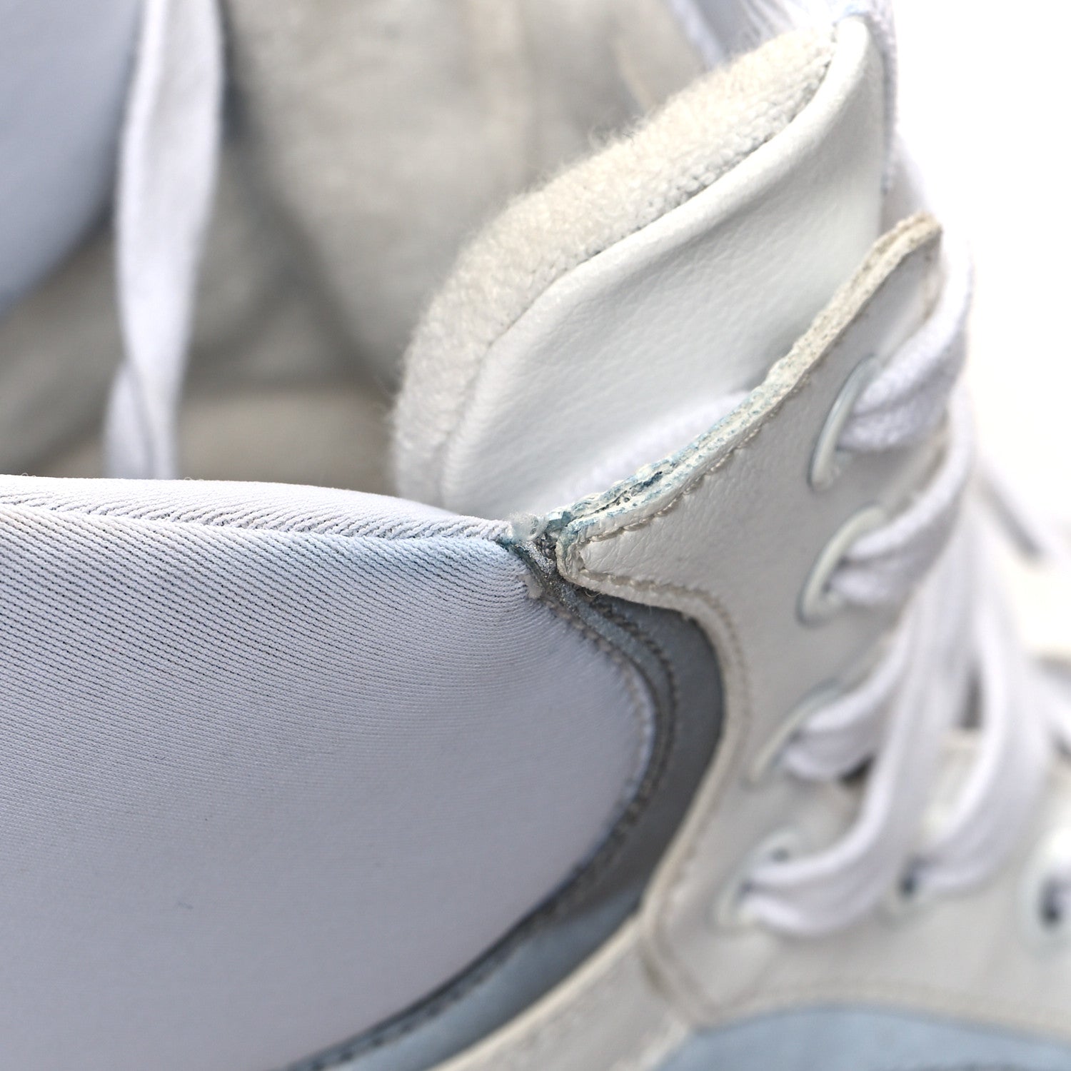 Gucci Calfskin High Top Sneakers 9.5 White 9 of 11