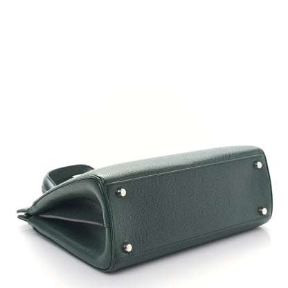 Gucci Grainy Calfskin Small Zumi Top Handle Bag Vintage Green 4 of 9