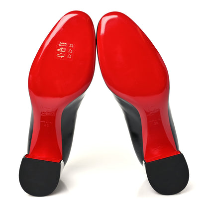 Christian Louboutin Patent Calfskin Miss Sab 55 Pumps 38 Black 6 of 9