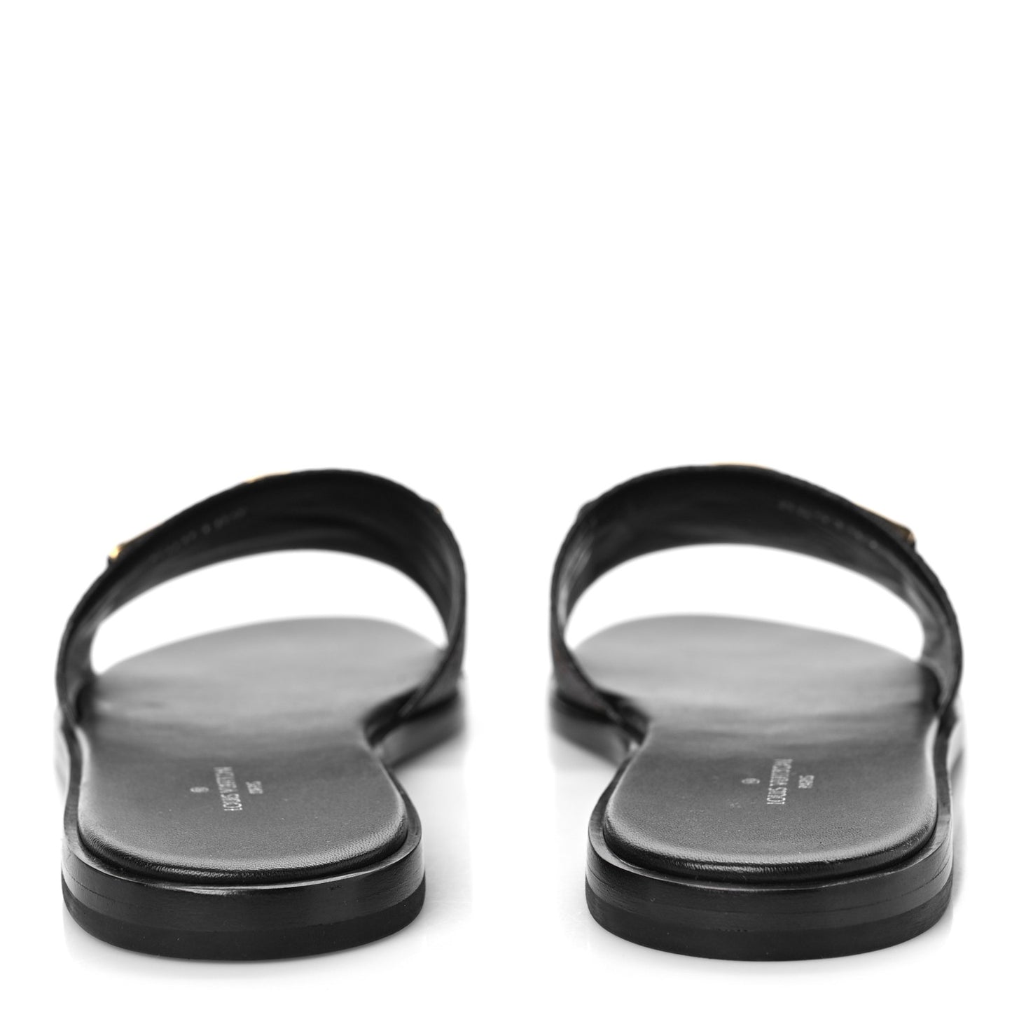 Patent Monogram Lock It Flat Mules 37