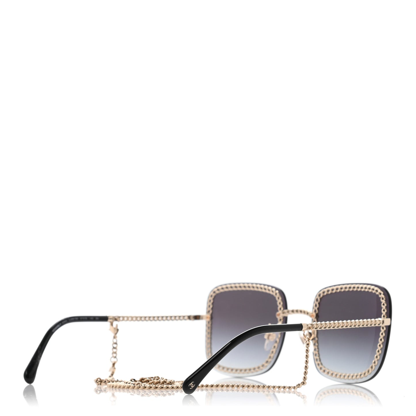 Chain Square Sunglasses 4244 Black