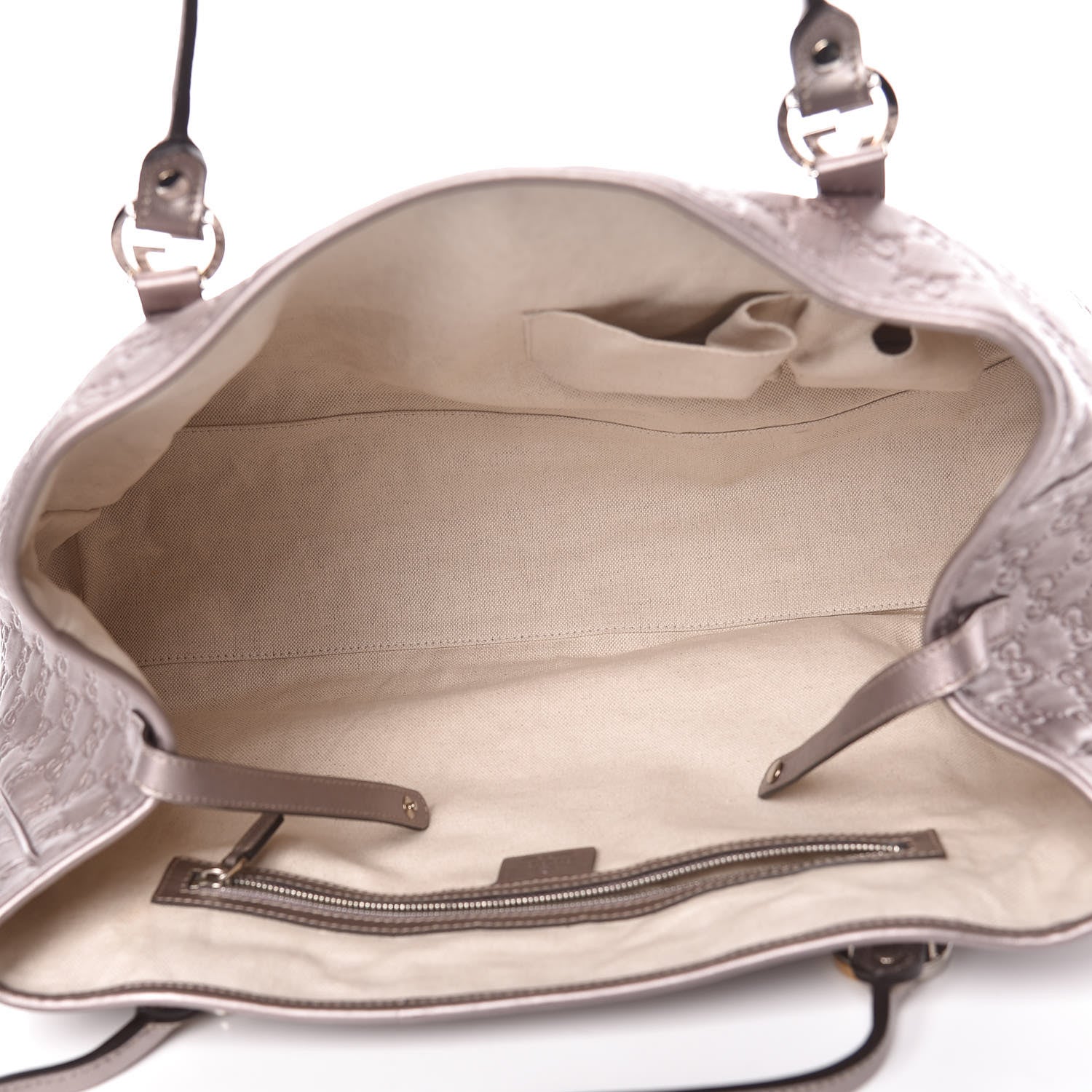 Gucci Metallic Guccissima Large GG Twins Tote Mauve 5 of 12