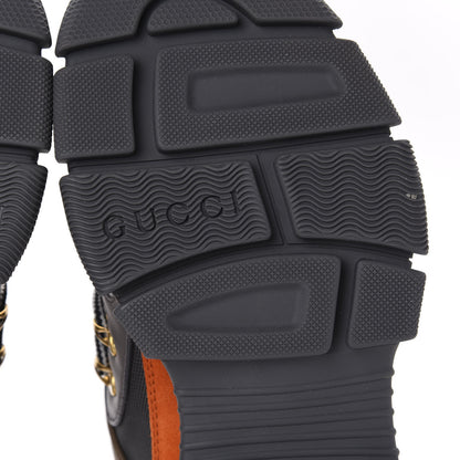 Gucci X SEGA Mesh Canvas Calfskin Womens Flashtrek Sneakers 37.5 White Box Pink Ardesia Loess 8 of 9