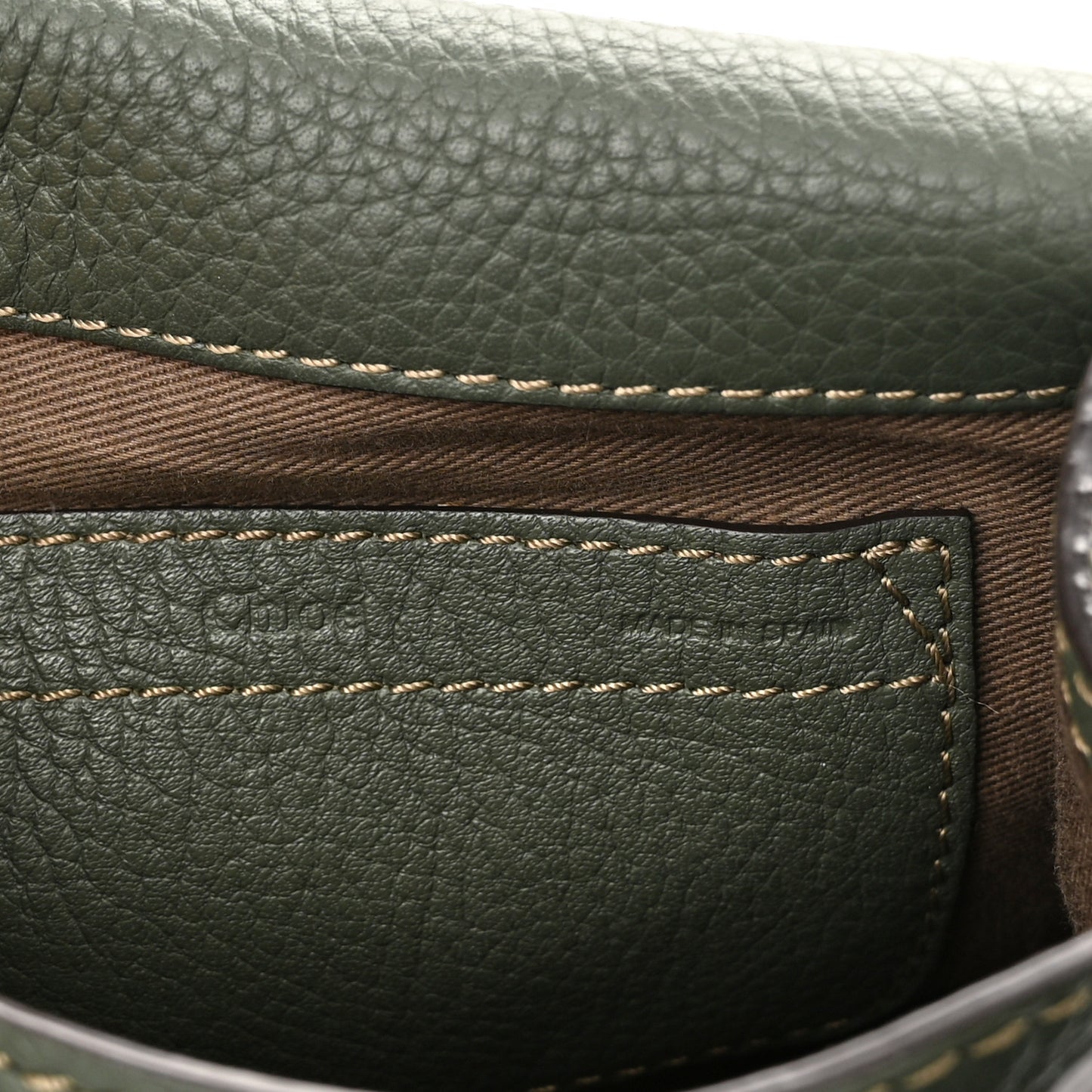 Calfskin Mini Marcie Round Crossbody Bag Dark Green