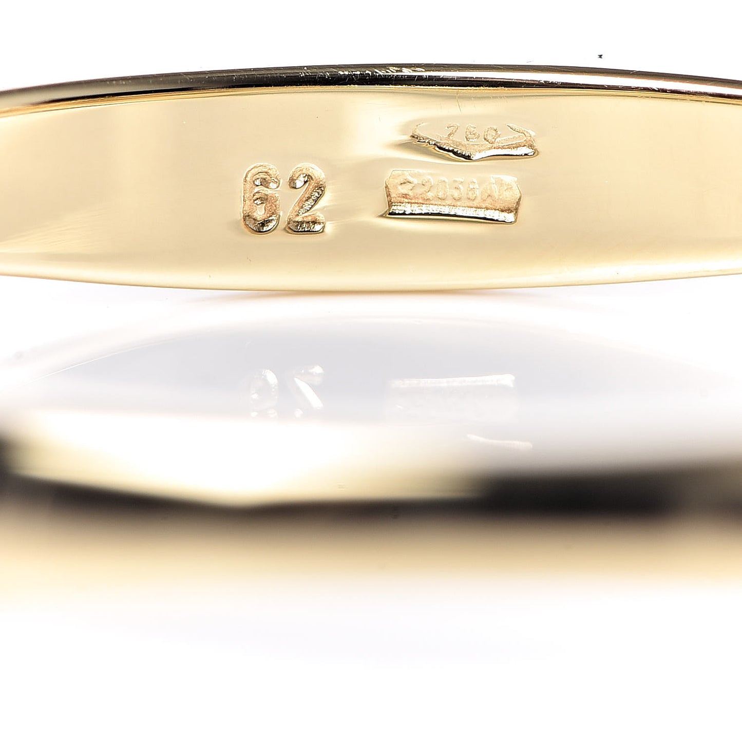 18K Yellow White Gold Wave Double Ring 62 10
