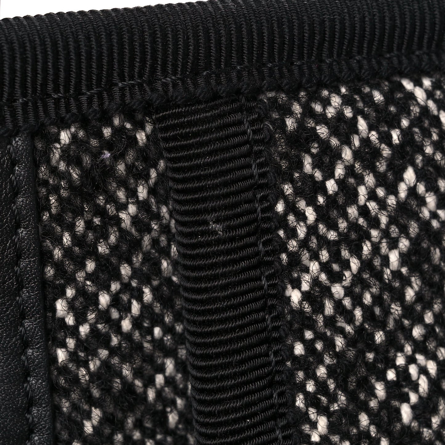 Mixed Fibers Calfskin Medium Deauville Tote Black