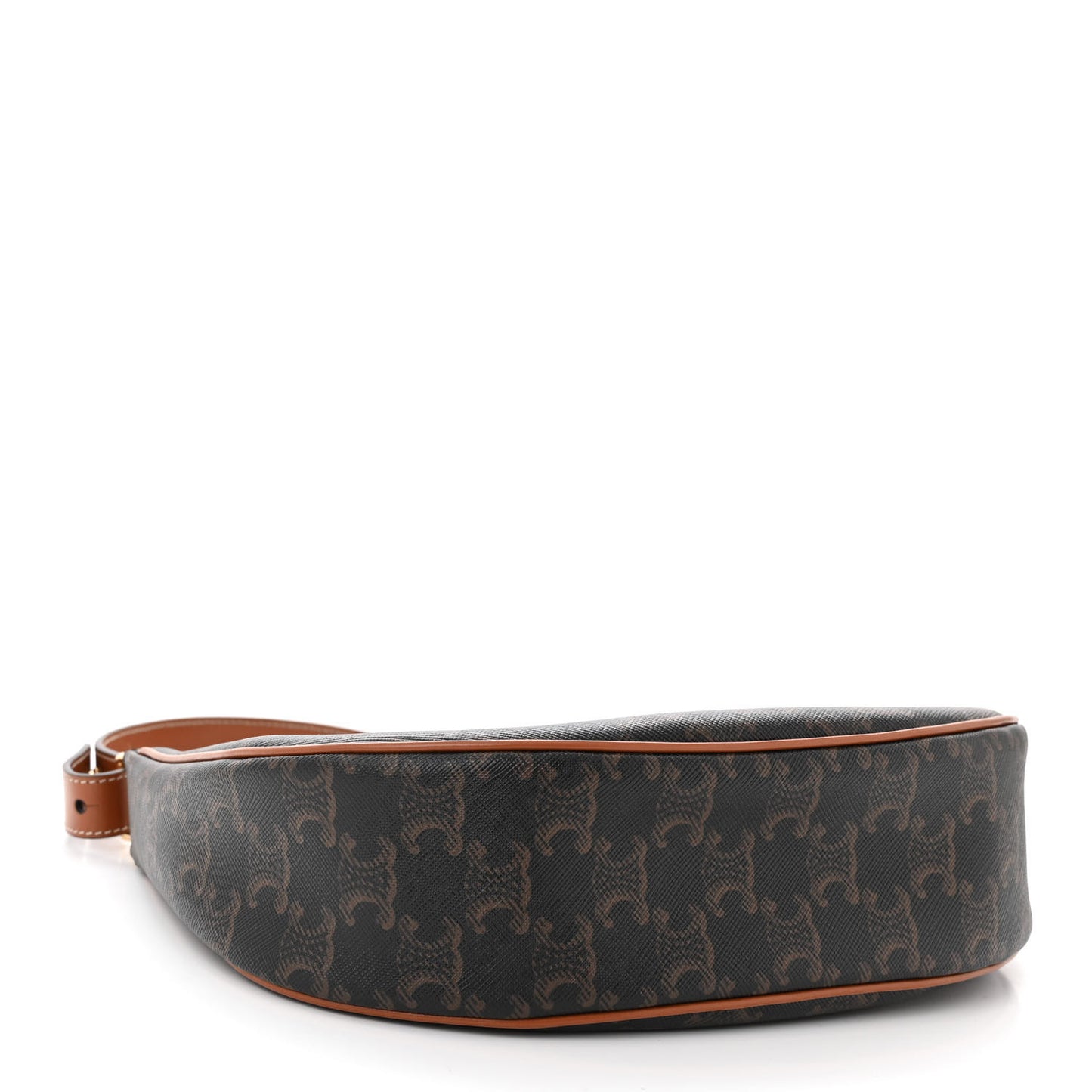 Triomphe Canvas Calfskin Ava Shoulder Bag Tan