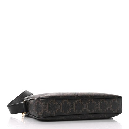 Celine Triomphe Canvas Medium Messenger Bag Black 4 of 8