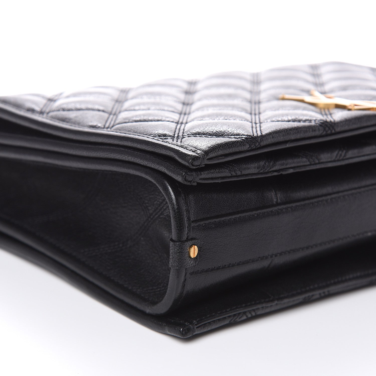 Saint Laurent Lambskin Quilted Small Becky Chain Bag Black 7 of 9