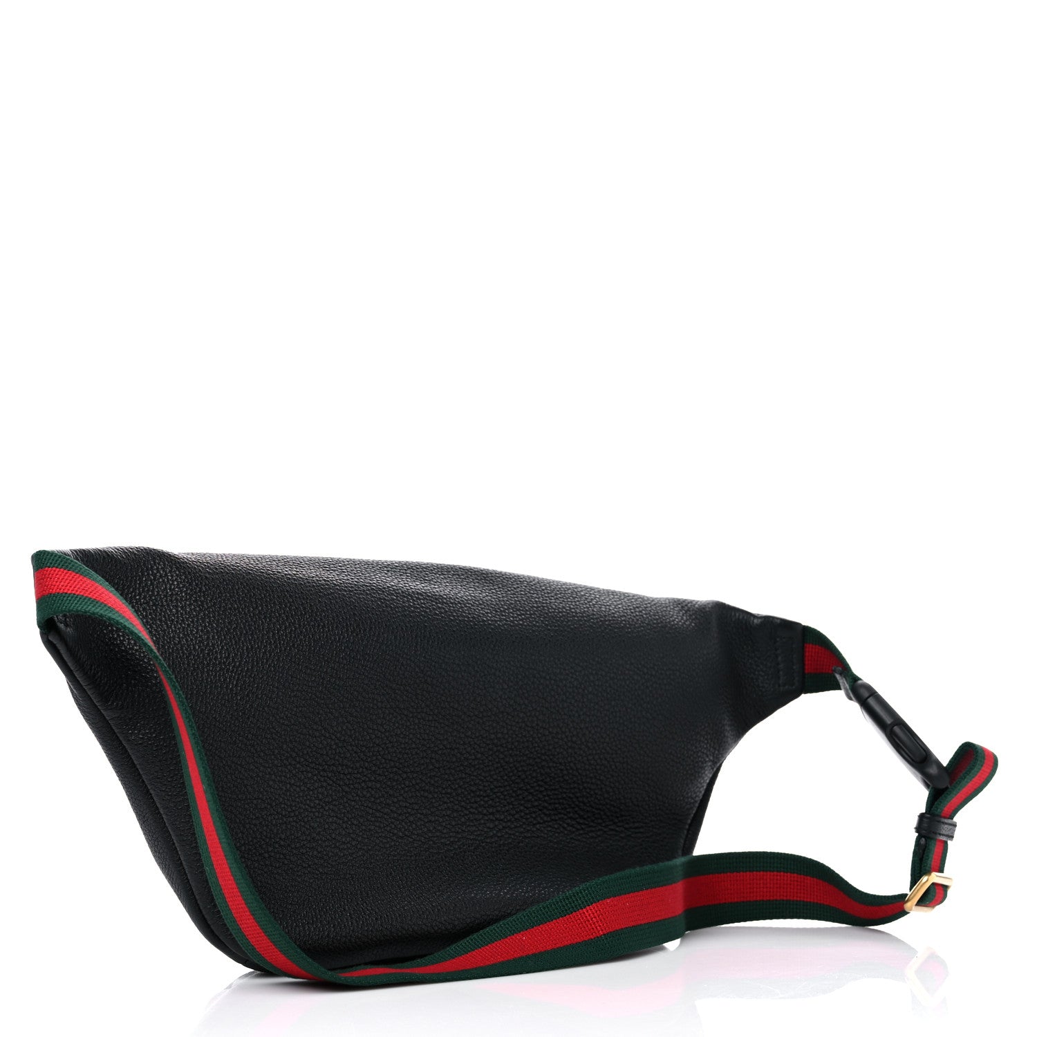 Gucci Grained Calfskin Logo Belt Bag Black 3 of 9