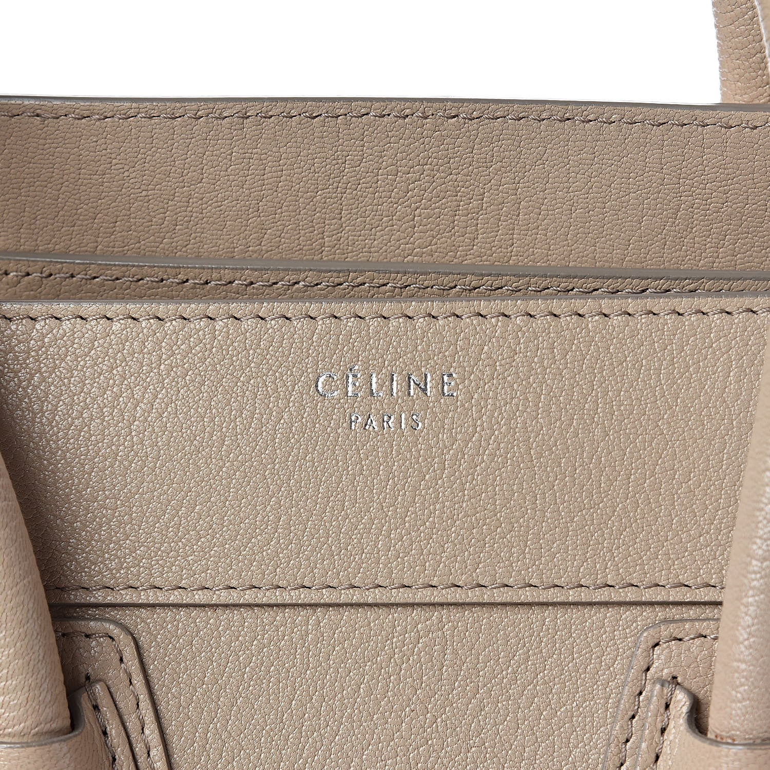 Celine Goatskin Mini Luggage Sand 7 of 14