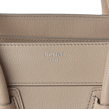 Celine Goatskin Mini Luggage Sand 7 of 14