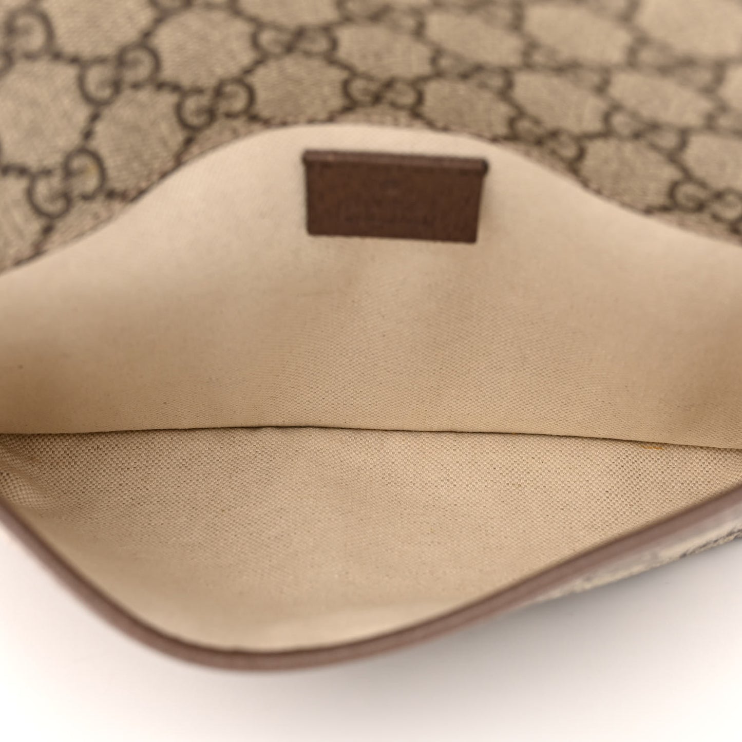 GG Supreme Monogram Neo Vintage Web Belt Bag Brown